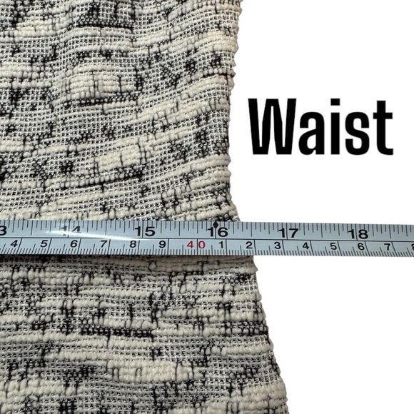 NWT Loft Boucle Tweed Ivory black sleeveless dress women’s 8 P career dressy - Picture 12 of 15